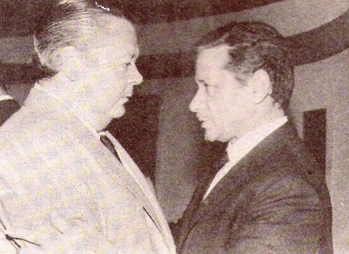Aníbal Troilo — Aníbal 'Pichuco' Troilo (1914-1975) junto a Ben Molar (Moisés Smolarchik Brenner, 1915–).