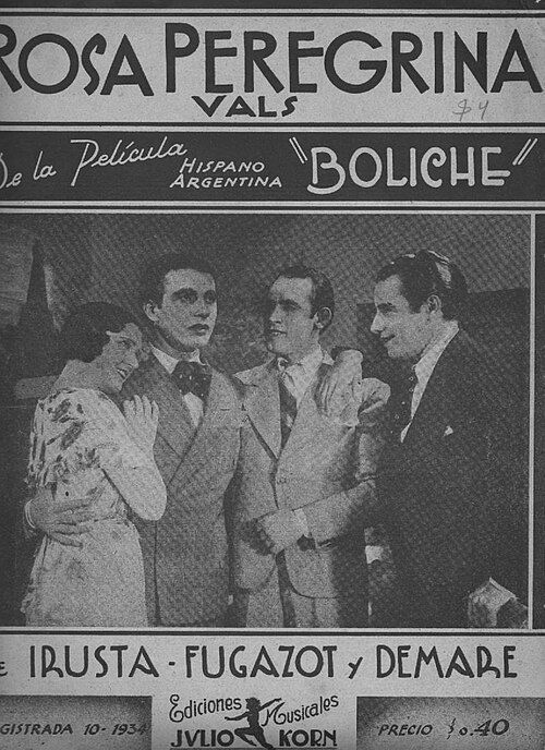 Afiche de la película "Boliche" con Lucio Demare