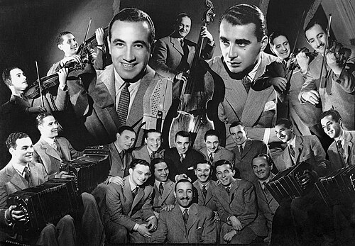 Lucio Demare y su orquesta, 1942. Fotografía de Annemarie Heinrich