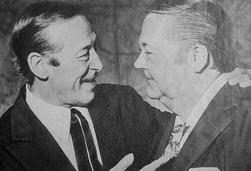 Aníbal Troilo — Roberto Goyeneche junto a Aníbal Troilo en 1972.