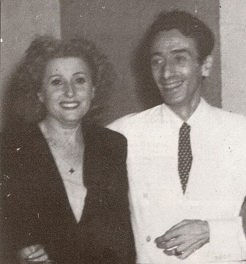 Enrique Santos Discépolo — Tania junto a Discépolo